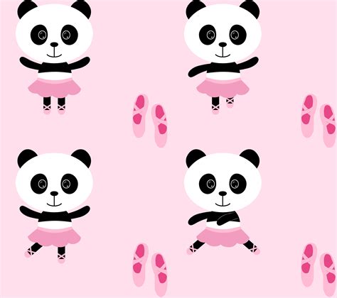Ballerina Panda Fabric Pattern By Kamikazekate On Deviantart