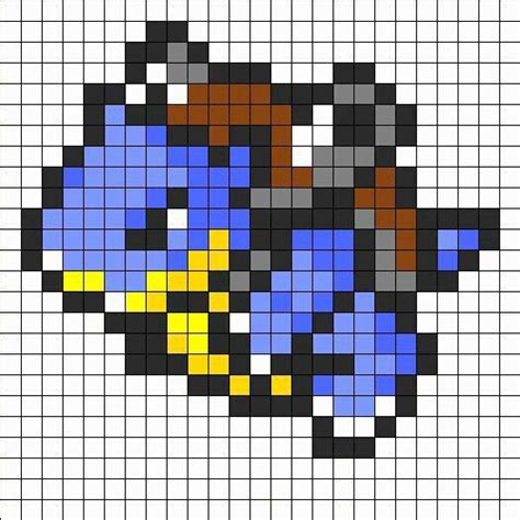 Blastoise Pixel Art Pokemon Pokemon Bead Pokemon Perler Beads