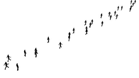Silhouettes People Go In One Direction Stock Footage Ad People