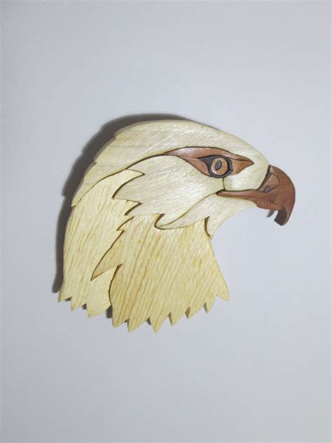 Sculpture Sur Bois Bald Eagle Aigle Intarsia Sculpture Art Etsy France