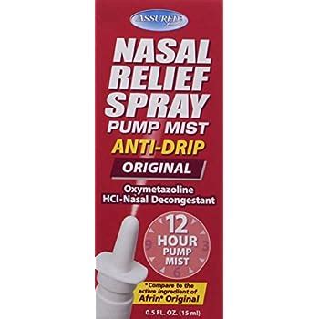 Amazon Com Assured Nasal Relief Spray Hour Pump Mist Oxymetazoline