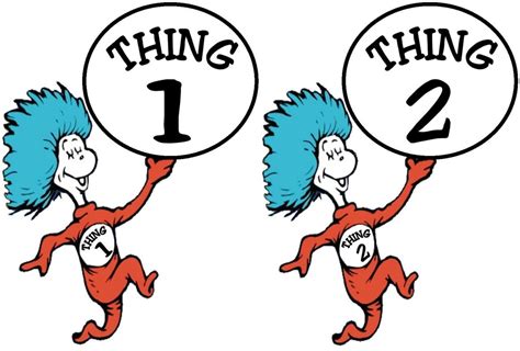 Thing 1 And Thing 2 Printable Clip Art Clipart Best