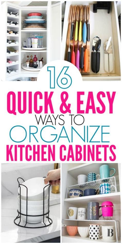 16 Genius Ways To Organize Kitchen Cabinets Organization Obsessed