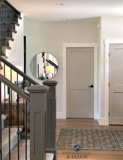 Entryway With Benjamin Moore Edgecomb Gray Lightened Revere Pewter