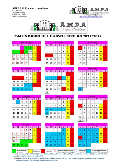 El Calendario Escolar 2021 2022 A Detalle Profelandia Images