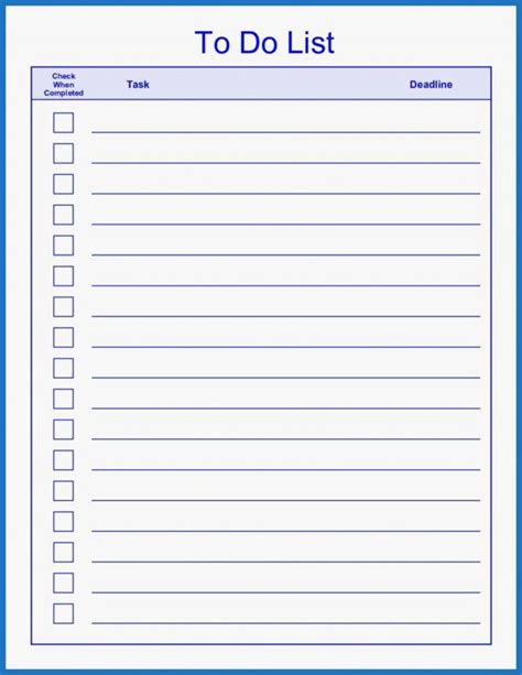 Daily Task List Template For Work Awesome Ideas To Do Regarding