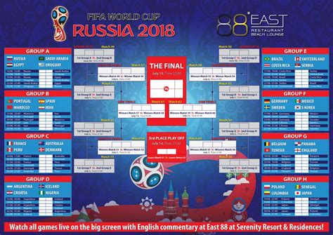 2018 Fifa World Cup Russia Live At East 88 Restaurant