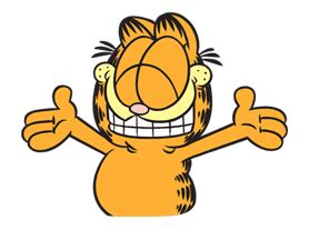 Garfield by Bare Tree Media sticker #23390 | Garfield, Bare tree, Garfield cartoon