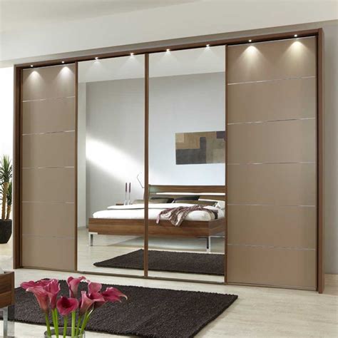 Two door sliding oakwood mirror cabinet. Manhattan 200cm wardrobes without drawers - Furniture For ...