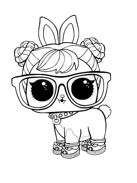 Midnight pup from lol pets coloring pages. Pets LOL coloring pages. Download and print Pets LOL ...