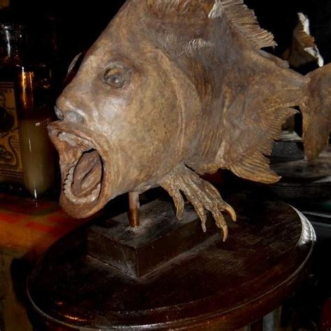 The Manfish Half Man Half Fish Gaff Occult Decor Creepy Evil Clowns
