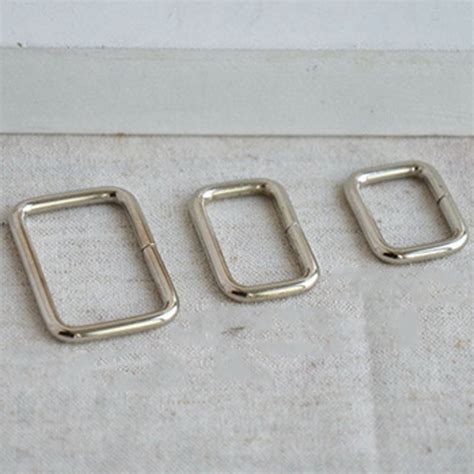 Metal Adjustable Rectangle Ring Buckles Webbing Belt Clasp Handbag