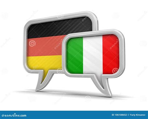 Speech Bubbles With Flags Stock Illustration Illustration Of Symbol