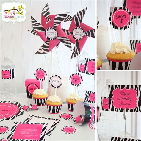 Cute Idea For Babys 1st Birthday Party Pink Zebra Party Zebra