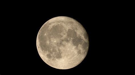 Full Moon Astro Shot Lunar Craters 4k Stock Video