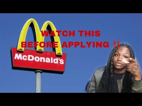 Things You Need To Know Before You Work At Mcdonalds Youtube