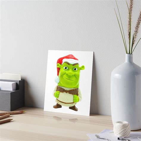 Sexy Shrek Shrek Meme Face Shrek Wazowski Art Board Print By