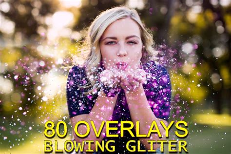 80 Blowing Glitter Photoshop Overlays Confetti Photoshop Overlay