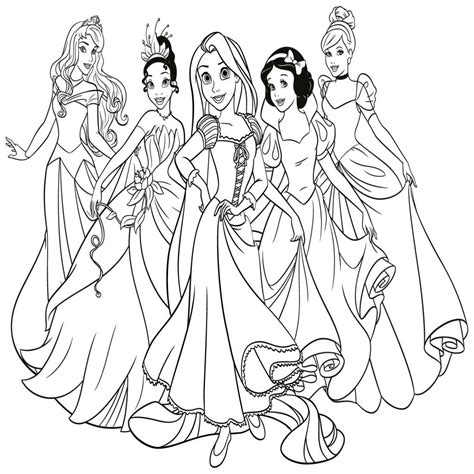 Imagenes De Las Princesas De Disney Para Colorear Los Mejores Dibujos