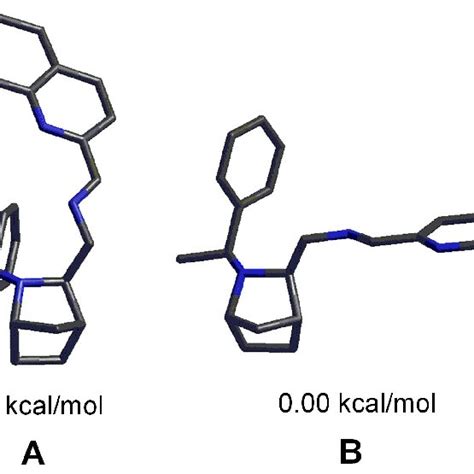 DFT Calculated Structures Of Hybrid Ligand 11 Two Conformations Of The