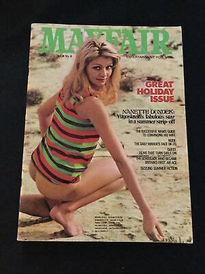 Vintage Mayfair Magazine Vol No Nanette Dundee Cover Stephane McLean CF EBay