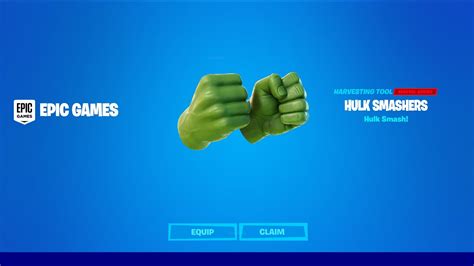 How To Get The Hulk Smashers For Free In Fortnite Season 3 Free Hulk