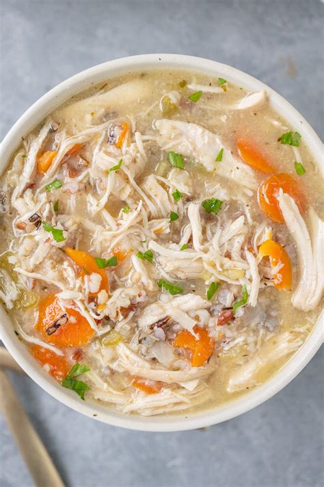 Wild Rice Chicken Soup The Clean Eating Couple