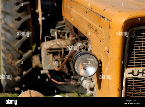Old Polish Tractor In A Bad Condition Stock Photo Alamy