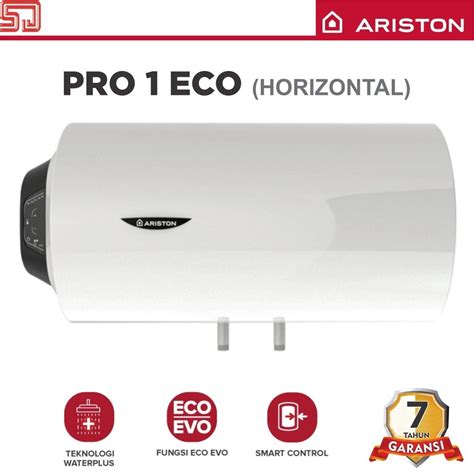 Ariston Pro Eco Liter Horizontal Water Heater Listrik Watt