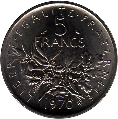 5 Francs Semeuse Oroty Tranche Striée France Modernes Numista