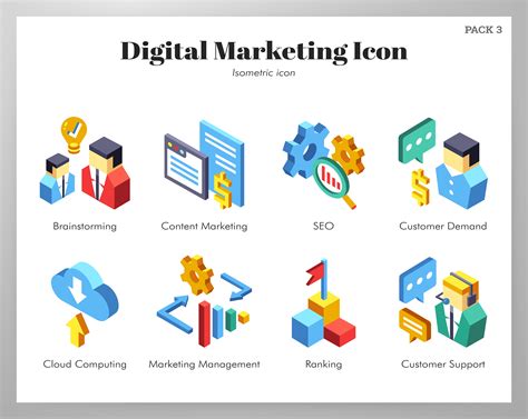 Digital Marketing Icons Pack 670593 Vector Art At Vecteezy