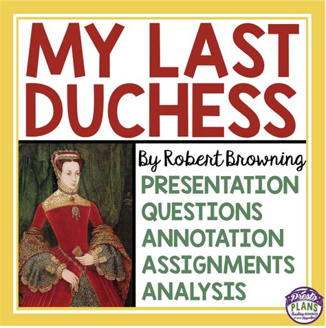 My Last Duchess By Robert Browning