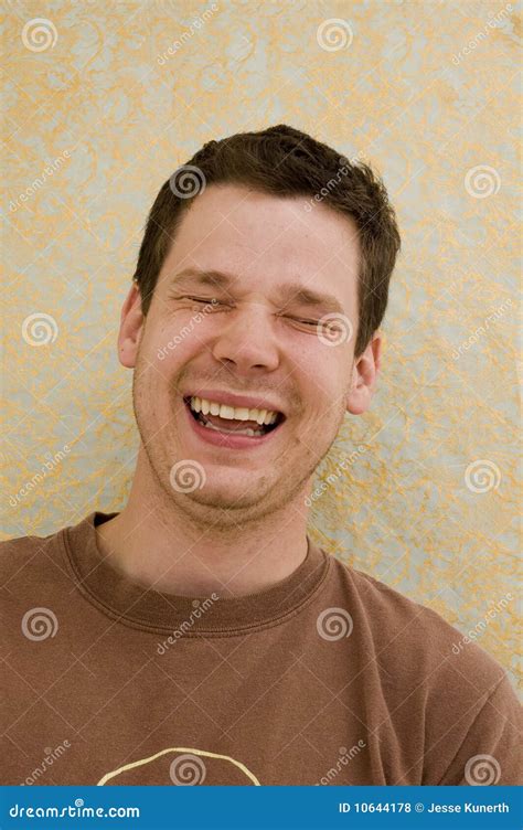 Young Male Laughing Stock Photo Image Of Young Crying 10644178