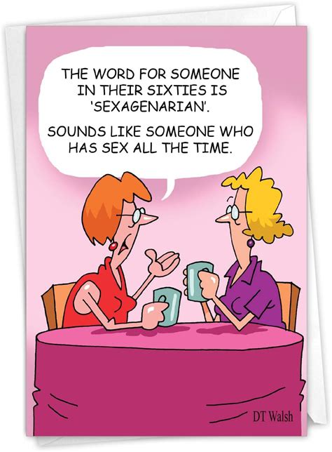 NobleWorks 1 Funny Women S Birthday Card With Envelope Cartoon