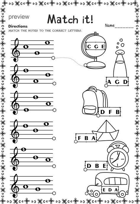 Printable Music Theory Worksheets