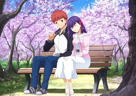 Shirou And Sakura In The Park Sakuramatou