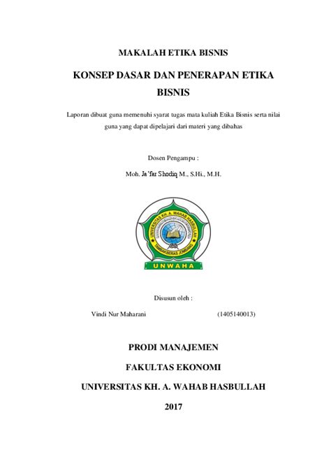 √ islamic base pass quality & checked by advisor, read our quality control guidelance for more info. Makalah Kasus Pelanggaran Etika Bisnis Terbaru