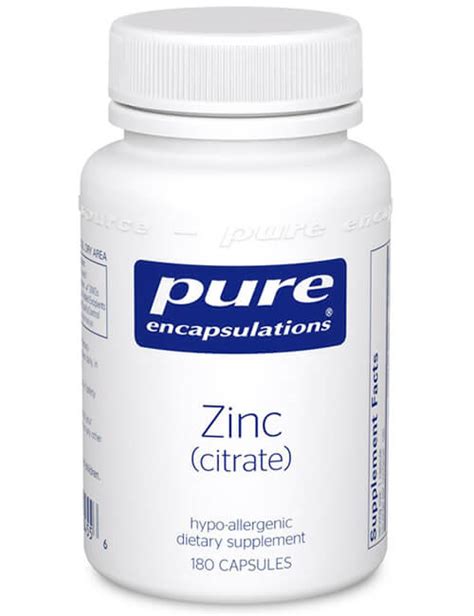 Zinc Citrate Pure Prescriptions