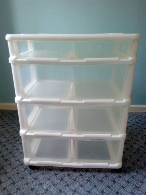 Mobile Contico Plastic Storage Unit With 8 Drawers In Plymouth Devon