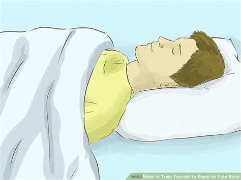 3 ways to train yourself to sleep on your back wikihow