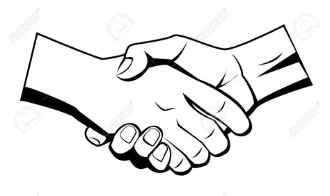 Coloring Page Hand Shake Coloring Pages