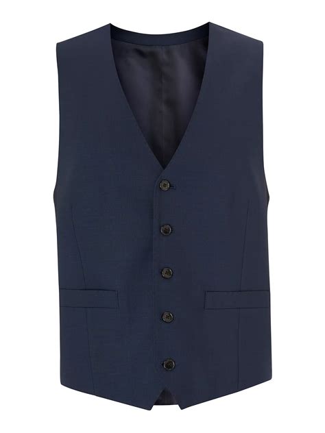 John Lewis And Partners Tailored Waistcoat Navy At John Lewis And Partners