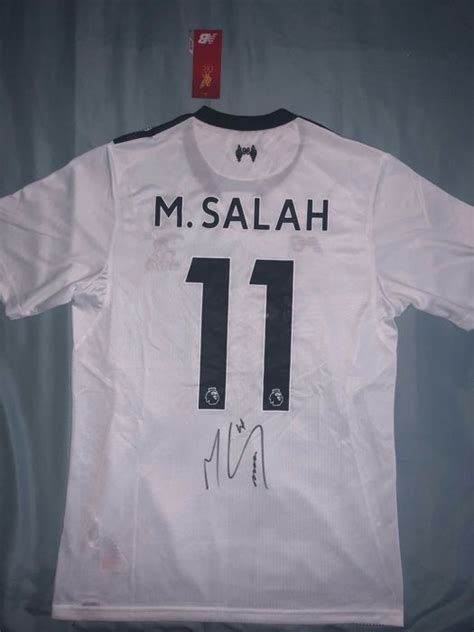 Mohamed Salah Hand Signed Liverpool Fc Away Shirt Exact Catawiki