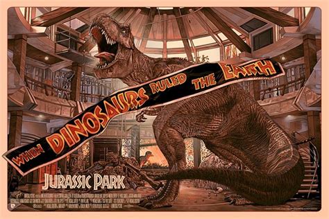 Cool Stuff Dinosaurs Rule The Earth Again On New Jurassic Park Poster By Juan Carlos Ruiz Burgos
