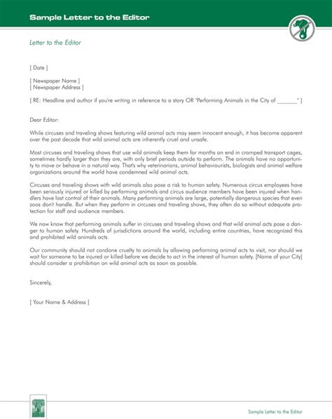 Most likely it will be a response to a specific article but your letter could also be a response to an event or issue in your community. Letter to the Editor Example - Template Free Download | Speedy Template