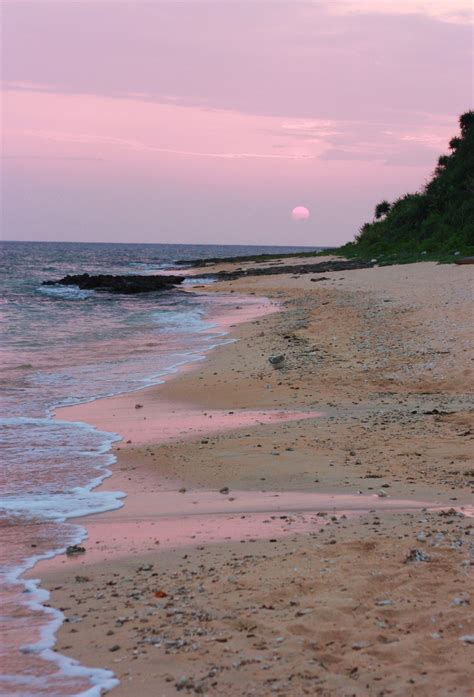 Lovely Sunrise On Hoshizuna Star Sand Beach In Iriomote I Had The