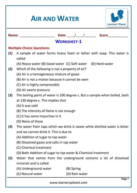 Grade 6 Science Olympiad Air And Water Magazine