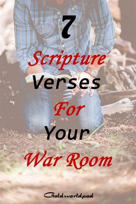 7 Scriptures For Your War Room Goldworldpad