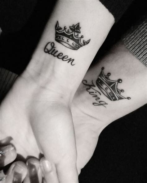King Queen Tattoo For Couples Undefined Queen Crown Tattoo King Queen