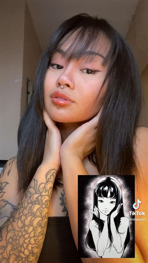 Tomie Junji Ito Inspired Look 🖤 In 2023 Manga Art Eye Makeup Junji Ito